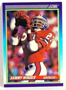1990 Score # 540 Sammy Winder RB Broncos Football Card - Picture 1 of 2