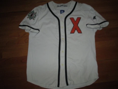 Starter 1990s Vintage NEW YORK CUBANS X United Negro Baseball League Jersey L Cover