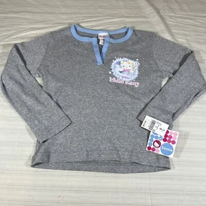 NOS Y2K 2001 Sanrio Hello Kitty Long Sleeve Shirt Youth S Baby Tee Fairy NWT E1 - Picture 1 of 9
