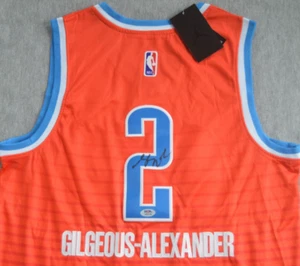 Camiseta firmada autografiada por Shai Gilgeous Alexander certificado de autenticidad PSA NBA OKC Thunder NBA - Imagen 1 de 8