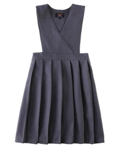 Smith's American Girls' Pleated Jumper Color: gray Size: 10 - Picture 1 of 14