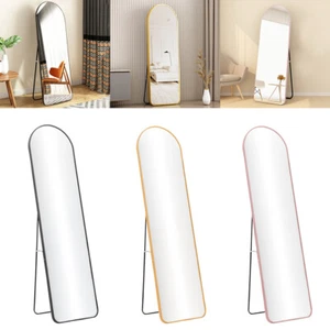 59inch Wall Mounted Standing Framed Mirror Makeup Full-length Mirror Accessories - Picture 1 of 29