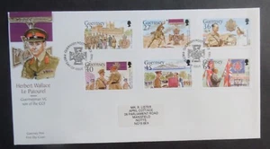 Guernsey 2002 60th Ann Patourel Victoria Cross SG965/70 FDC First Day Cover - Bild 1 von 1