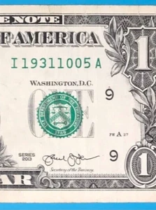 1931 October 5 : I 19311005 A BIRTHDAY Note $1 One Dollar Bill - Picture 1 of 3