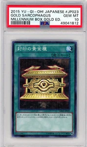 PSA 10 Gold Sarcophagus // Millennium Box Gold Edition // 2015 japonés Yugioh - Imagen 1 de 3