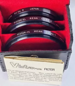 Genuine Japan 62mm Close-Up Lens Set +1 +2 +3 Glass Lens Filter Japan 62 mm - Picture 1 of 3