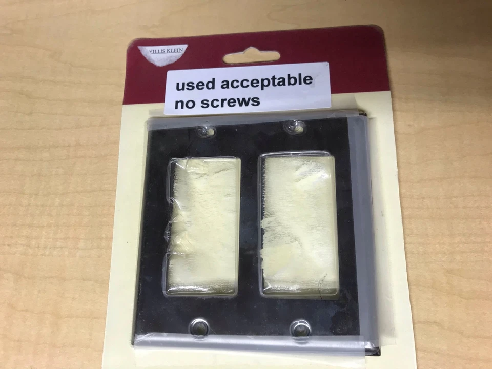 Baldwin~4741.151.CD~方形斜边双~墙板~古董~缺螺丝 — 第 1/4 张图片