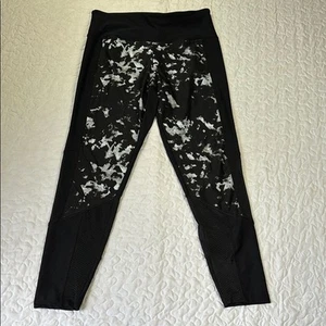Bally Total Fitness Leggings schwarz abstrakt Mesh Größe Medium - Bild 1 von 6