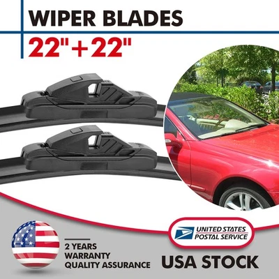 Limpiaparabrisas 22"22" PARA MERCEDES-BENZ C240 CLK320 2003-2005 PINCH TAB Foto 1 de 4