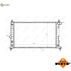 RADIATOR ENGINE COOLING 53844 FOR Z19DTH/19DTR 1.9L D223L 4cyl B308E 3.0L 6cyl - Picture 1 of 9