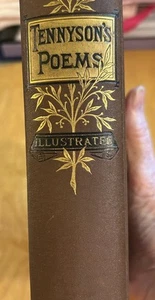 Rare 1880 Antique Victorian Poetry Book /The Poetical Works of Alfred Tennyson - Picture 1 of 12