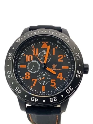 Smith&Wesson Reloj Táctico de Cuarzo Analógico Caucho Negro Excelente JAPÓN Foto 1 de 4