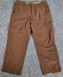 Mountain Khakis Mens 38x30 Pants Convertible Zip Off Hiking Brown Athletic - Picture 1 of 8