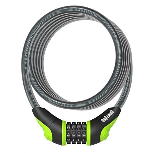 ONGUARD New Neon Combo Cable Lock 180 x 10mm 4 Colours Green - Image 1 of 1