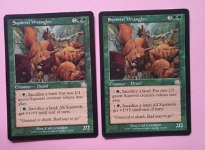 Magic the Gathering MTG Prophecy SQUIRREL WRANGLER X 2 LP/EX R 2000 NICE - Picture 1 of 4