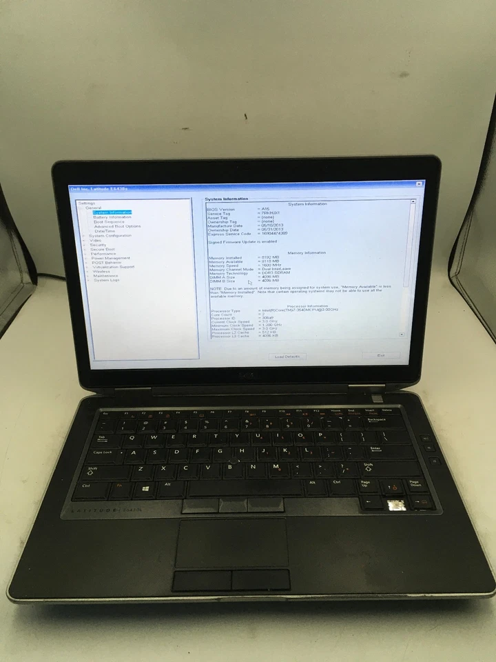 DELL LATITUDE E6430S - BOOTS TO BIOS - INTEL I7 3540M - 8GB RAM - 14" - READ -BB - Image 1 of 4