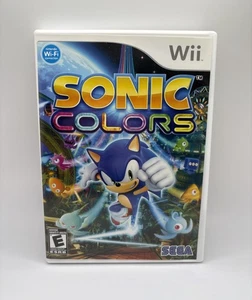 Sonic Colors Nintendo Wii 2010 Sega Complete W/ Manual CIB Tested Working Clean - Picture 1 of 3
