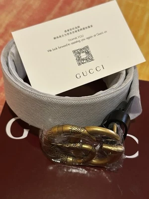 cintura gucci, Nuova Con Etichetta Taglia 85-110 Regolabile - Immagine 1 di 4