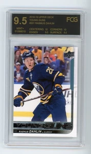 2018-19 Upper Deck Young Guns Rasmus Dahlin #201 Rookie RC FCG 9.5 MINT + - Bild 1 von 1