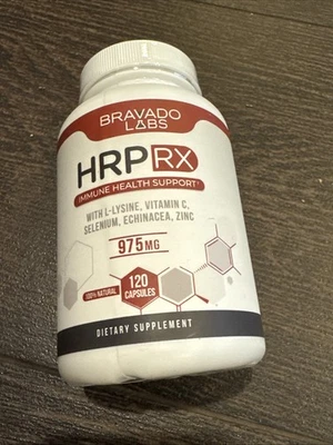 Brand New HRP RX Immune Health Support 975 Mg 120 Capsules  Bravado Labs Sealed￼ - Image 1 of 4
