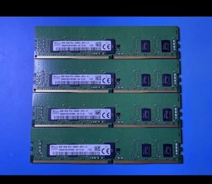 SK Hynix 32GB (4x8GB) HMA81GR7AFR8N-VK RAM 1RX8 PC4-2666V-RD1-11 Memory - Picture 1 of 1