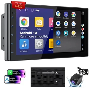 Double Din Car Stereo with 7" HD Touchscreen | CarPlay & Android Auto | Backu... - Bild 1 von 7