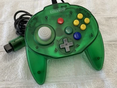 Wired Retro-Bit Nintendo 64 Jungle Green Controller N64 Pad - Image 1 of 4