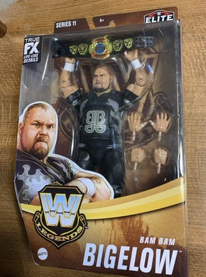 Boneco WWE Elite Collection BAM BAM BIGELOW Legends Series 11 Mattel WWF ECW WCW - Imagem 1 de 4