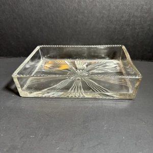 EAPG Cambridge Vintage Klarglas rechteckig Schmuckteller Nr. 2544 [Artikel 964] - Bild 1 von 4