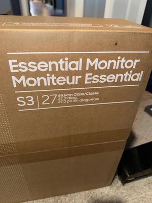 SAMSUNG LS27D366GANXZA 27" ESSENTIAL S3 CURVED COMPUTER MONITOR BRAND NEW - Image 1 of 2
