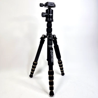 ZOMEI Z669C Carbon Fiber Portable Camera Tripod with Ball Head Compact Travel - Image 1 of 4