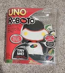 NEW Mattel Uno Roboto 2010 The Interactive Wild Card Uno Game - Picture 1 of 1