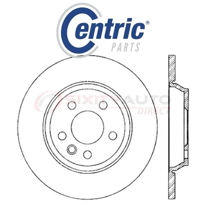 Centric C-TEK Disc Brake Rotor for 2001-2003 Volkswagen EuroVan 2.5L 2.8L L5 sz Foto 1 de 4