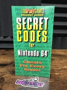 Brady Games Secret Codes For Nintendo 64 N64 Strategy Guide 1997⭐ - Picture 1 of 11