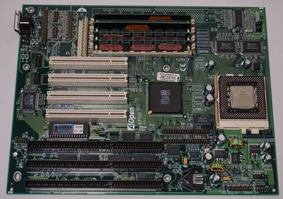 AOpen AP58 AT Mainboard Pentium MMX + 96MB Speicher PCI ISA IDE - Bild 1 von 4