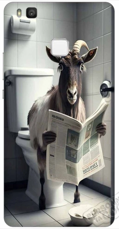 Cover per Huawei P9 Lite,in plastica rigida,design design capra - Immagine 1 di 1