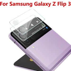 Tempered Glass Camera Lens Cover For Samsung Galaxy Z Flip 3 Skin Lens Protector - Picture 1 of 11