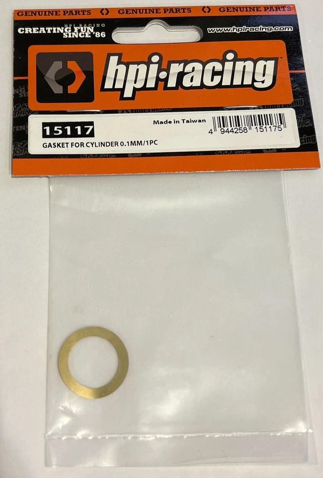 HPI Racing Gasket for Cylinder, 0.1mm, (1pc) HPI15117 - Image 1 of 2