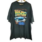 Back to the Future 1985 Herren Retro T-Shirt schwarz mit Druck Größe Plus 4XL