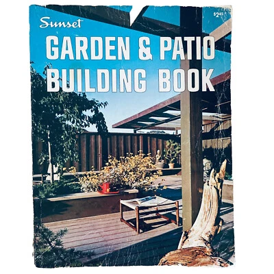 Vintage 70s Sunset Garden & Patio Building Book  Instructions Illustrated - Image 1 of 4