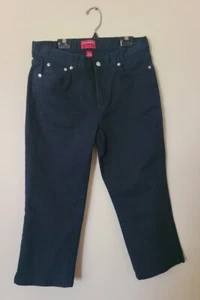 CHAPS Women's Size 6 Dark Blue Denim Capri Cropped Jeans Excellent Condition - Picture 1 of 4