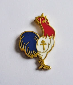 HAHN FREIES FRANKREICH (Email Abzeichen/Pins) - Bild 1 von 1