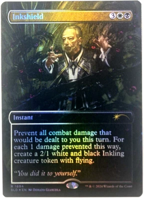 MTG Inkshield BORDERLESS RAINBOW FOIL Secret Lair Shelldon's Spellbook 1694 NM - Image 1 of 4