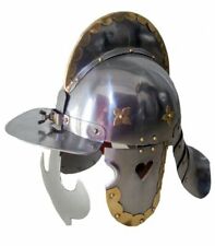 +Medieval Hussar Armor Helmet Medieval Steel & Brass Replica Helmet