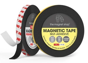 Magnetic Tape Self Adhesive, Magnet Pairs for Mosquito Net Fly Screen Door Catch - Picture 1 of 7