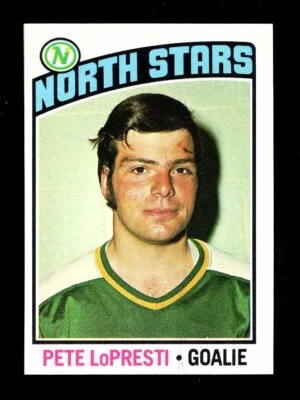 1976-77 TOPPS #184 PETE LoPRESTI MINNESOTA NORTH STARS NM-MT - Image 1 of 2