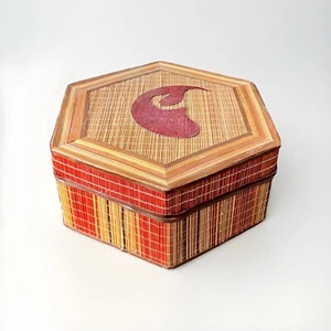 Vintage China Republic Woven Large Trinket Box - Picture 1 of 10