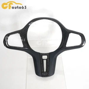 Carbon Fiber Steering Wheel Trim Replacement For BMW M2 M3 M4 G30 G20 G21 G80 - Picture 1 of 11