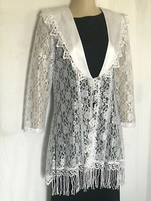 Ladies Lace Bridal Western Frock , White or Ivory - Image 1 of 4