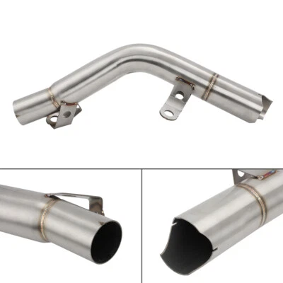 For Suzuki GSXR600 GSXR750 2011-2023 Exhaust Mid Link Pipe Connect Tube Slip on Foto 1 de 4